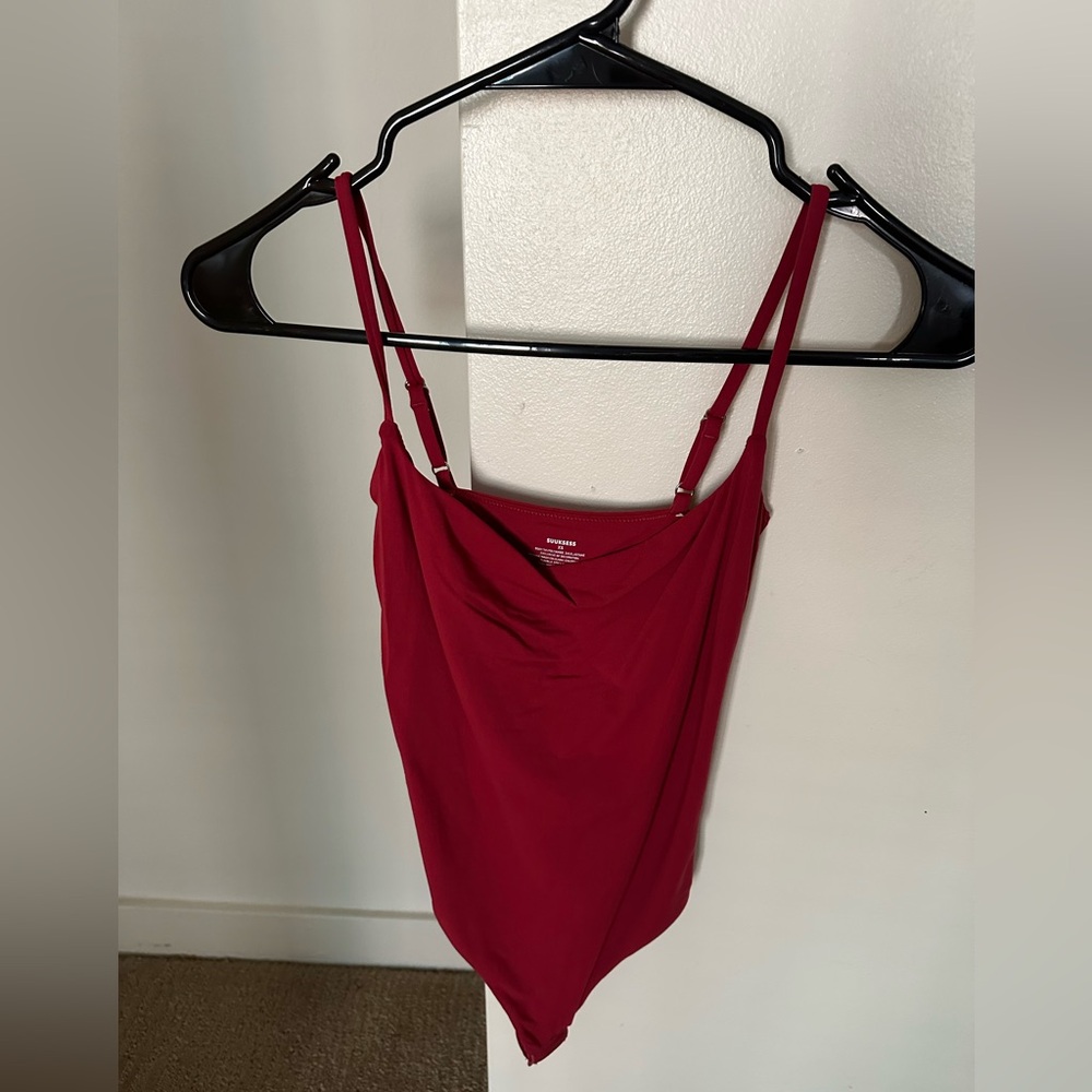 Red bodysuit, XS